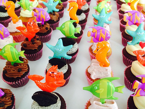 Sea Characters on Muffins
