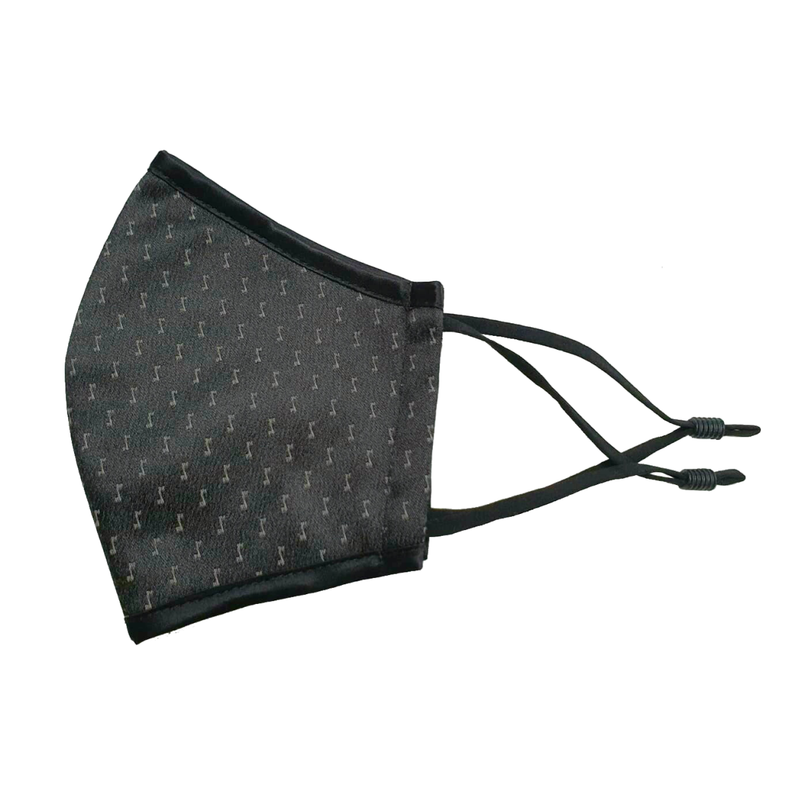 Dark Grey Monogram Reusable Mask