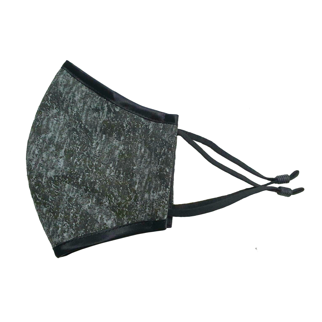 Grey Black Textured Reusable Mask